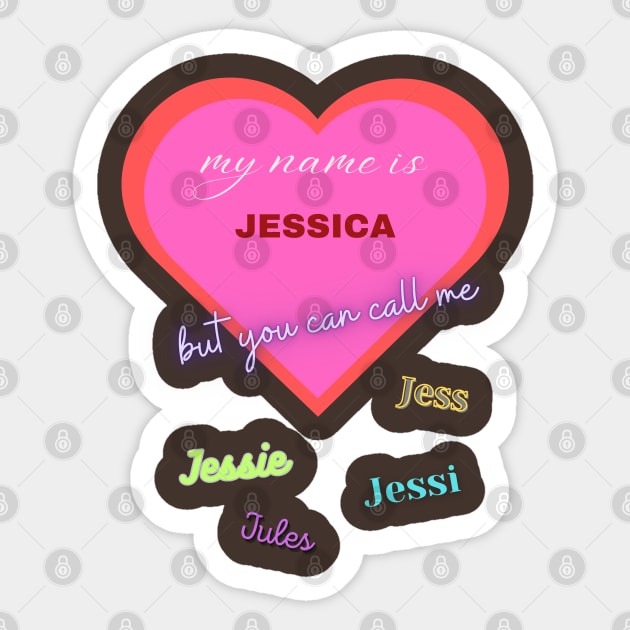 Jessica Sticker by baseCompass